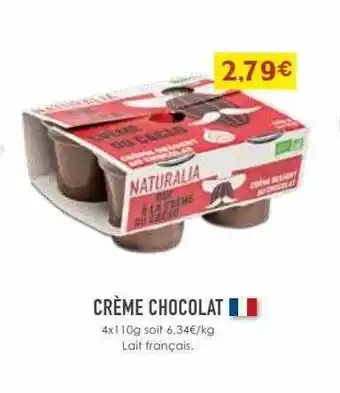 Naturalia Crème chocolat offre