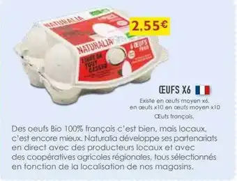 Naturalia Oeufs x6 offre