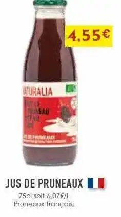 Naturalia Jus de pruneaux offre