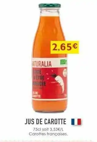 Naturalia Jus de carotte offre