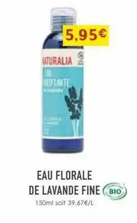 Naturalia Eau florale de lavande fine offre