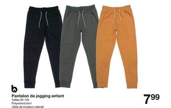Zeeman Pantalon de jogging enfant offre