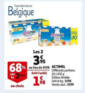 Auchan Actimel offre