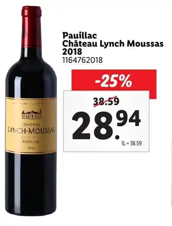 Pauillac château lynch moussas 2018