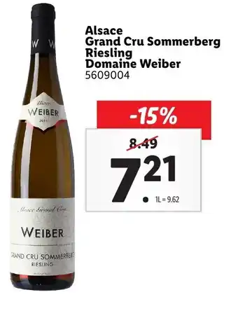 Alsace grand cru sommerberg