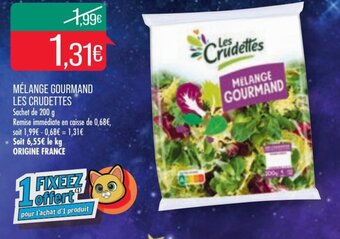 Match Les Crudettes Mélange Gourmand offre
