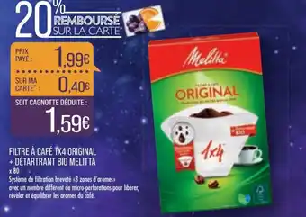 Melitta Filtre A CafKleenex  1x4 Original + Detartrant