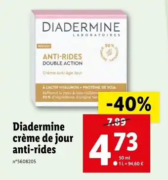 Lidl Diadermine crème de jour anti-rides offre