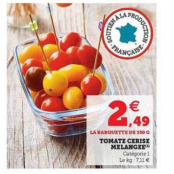 Super U Tomate cerise mélangée offre