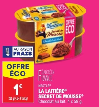 ALDI Nestlé La Laitiére Secret de Mousse offre