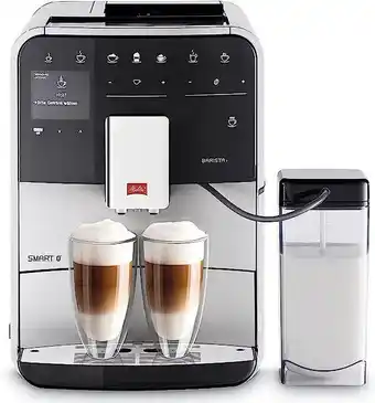 Amazon Melitta barista t smart, noir/argent, f830-101, machine à café, expresso et boissons chaudes automatique, récipient à lai... offre
