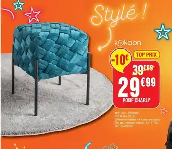 La Foir'Fouille Pouf charky offre