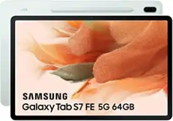 Amazon Samsung galaxy tab s7 fe 12.4" lte - tablet 64gb, 4gb ram, green offre