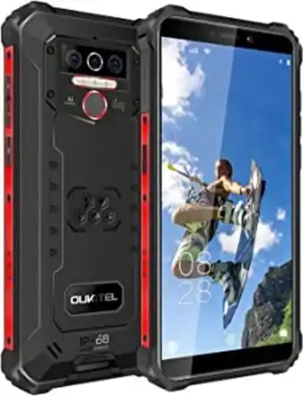 Oukitel wp5 pro (2022) telephone portable incassable,8000 mah,smartphone antichoc étanche, 4go+64go,triple caméra,android ...