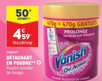 ALDI Vanish Détachant en Poudre offre