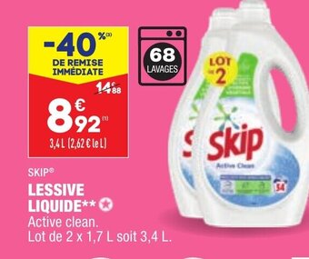 ALDI Skip Lessive Liquide offre