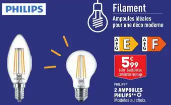 ALDI Philips 2 Ampoules offre