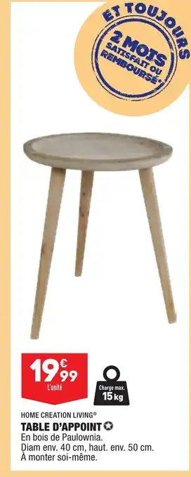 ALDI Table D'Appoint offre