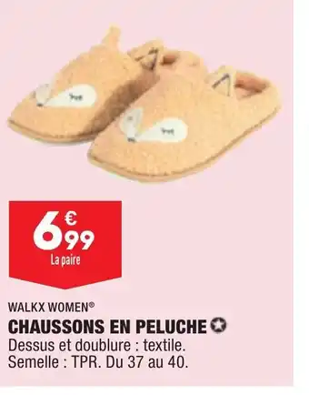 ALDI Chaussons en Peluche offre