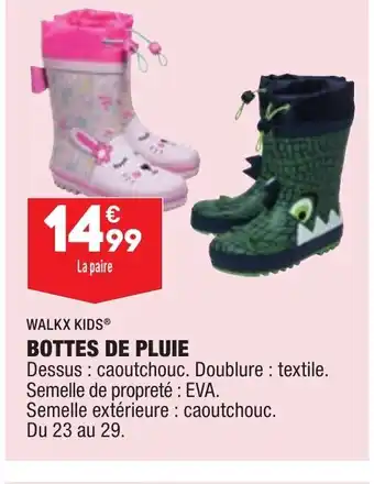 ALDI Bottes de Pluie offre