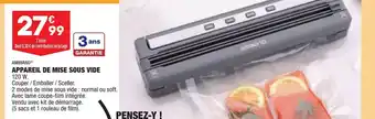 ALDI Ambiano Appareil de Mise Sous Vide offre