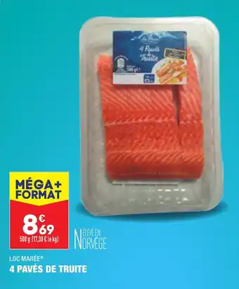 ALDI 4 Pavés de Truite offre