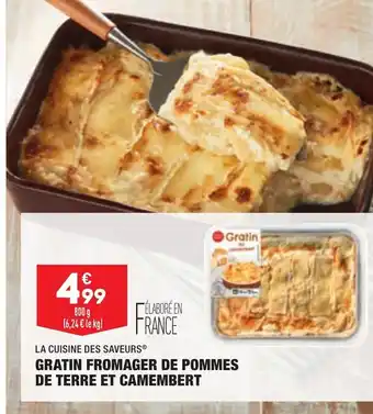 ALDI Gratin Fromager de Pommes de Terre et Camembert offre