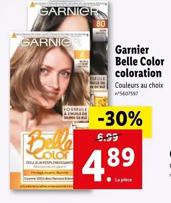 Lidl Garnier belle color coloration offre