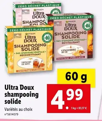 Lidl Ultra doux shampooing solide offre