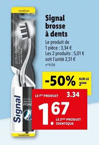 Lidl Signal brosse à dents offre