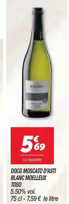 Netto Docg Moscato d'Asti Blanc Moelleux Toso offre