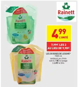 Stokomani Rainett Les 30 Doses de Lessive offre