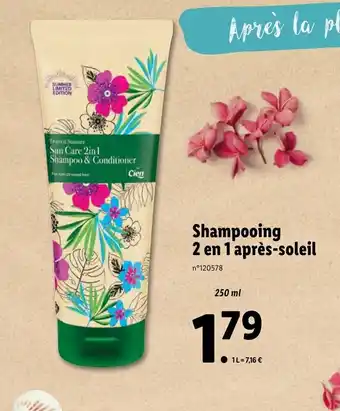 Lidl Shampooing 2 en 1 après-soleil offre