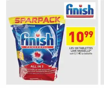 Stokomani Finish Les 100 Tablettes Lave Vaisselle offre
