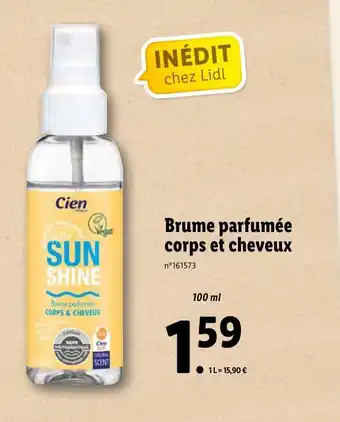 Lidl Brume parfumée corps et cheveux offre
