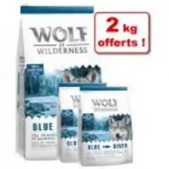 Zooplus Croquettes wolf of wilderness sans céréales 12 kg + 2 kg offerts ! offre