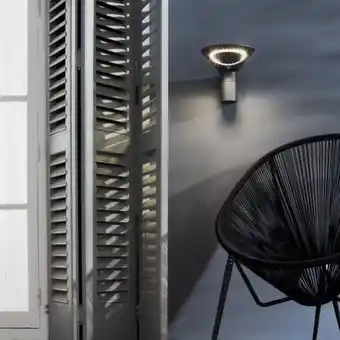 Leroy Merlin Applique avec détecteur de mouvement solaire solana 315 lumen noir inspire offre