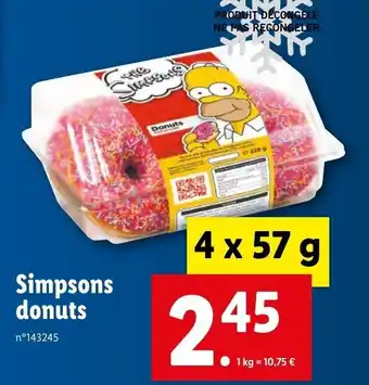 Lidl Simpsons donuts offre