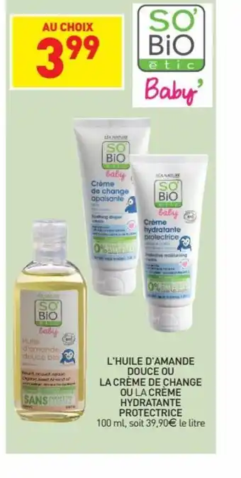 Stokomani l'Huile d'Amande Douce Ou La Creme de change Ou La Creme Hydratante Protectrice offre