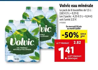 Lidl Volvic eau minérale offre