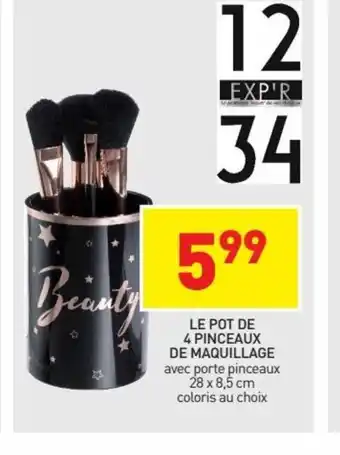 Le Pot de 4 Pinceaux de Maquillage