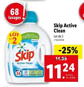 Lidl Skip Active Clean offre