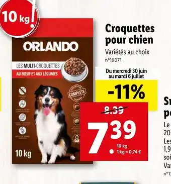 Lidl Croquettes pour chien offre