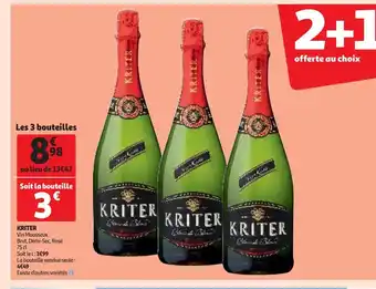 Auchan Supermarché Kriter 75cl offre