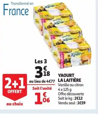 Auchan Supermarché Yaourt La Laitière offre