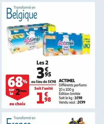Auchan Supermarché Actimel offre