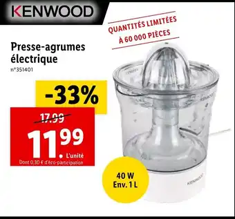 Lidl Presse-agrues électrique offre