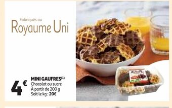 Auchan Supermarché Mini Gaufres offre