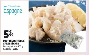 Miettes de Morue Salée Séchée