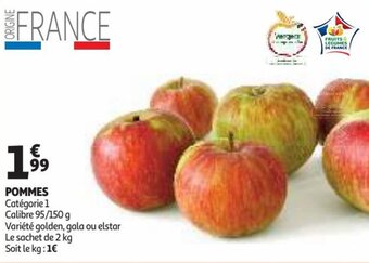 Auchan Supermarché Pommes offre